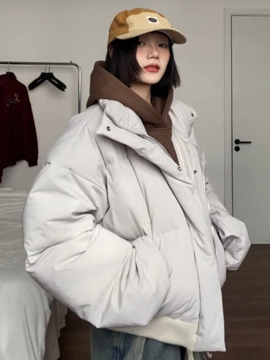 【Onefish Shop】冬のマストアイテム!加厚コットン羽織りダウンジャケット LS2311194