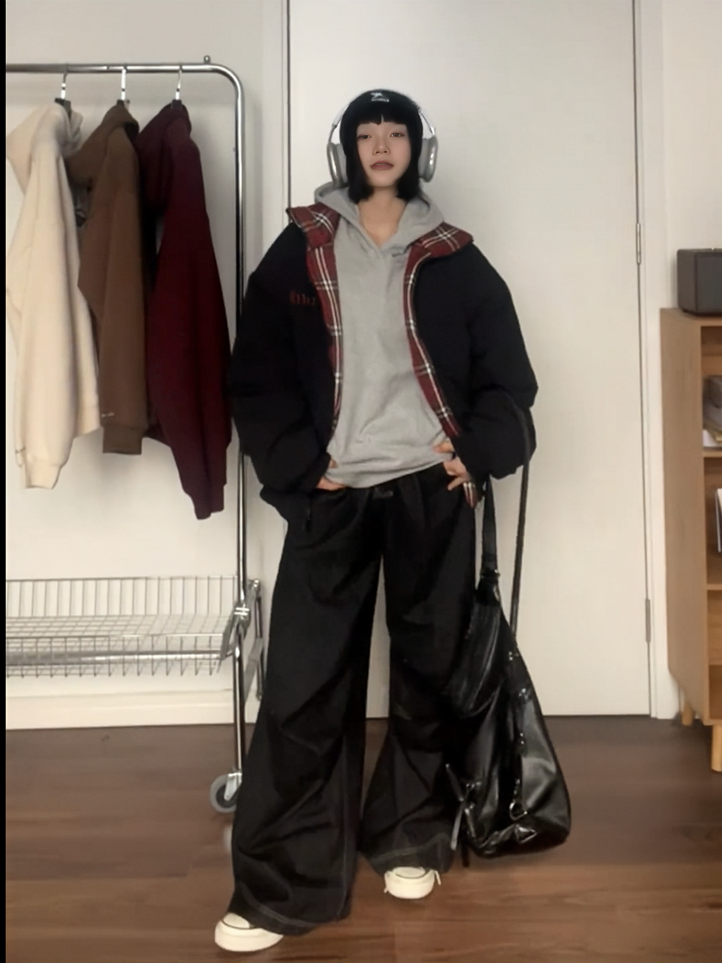 【Onefish Shop】ダブルフェイスのチェック柄コート!アメリカンビンテージスタイルの新作 LS2311196