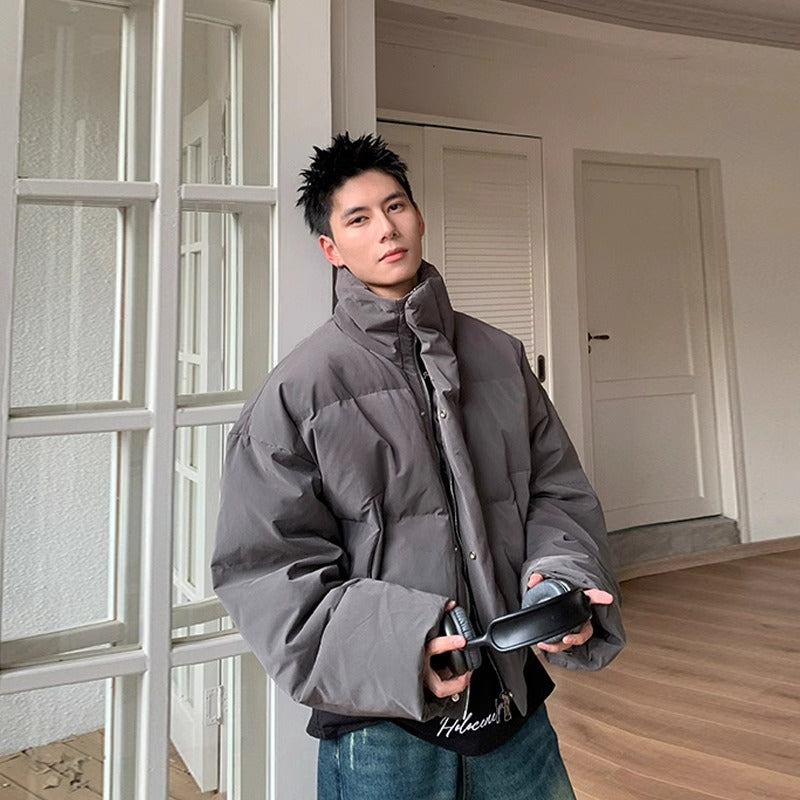 【Onefish Shop】冬のマストアイテム!加厚コットン羽織りダウンジャケット LS2311194