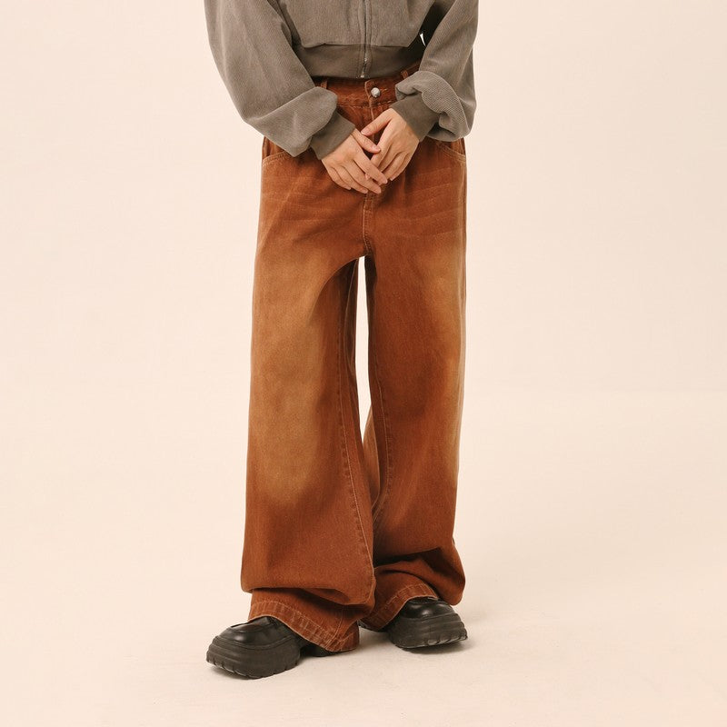 【Onefish Shop】ダイレクトカットウォッシュデニムパンツ LS2309052