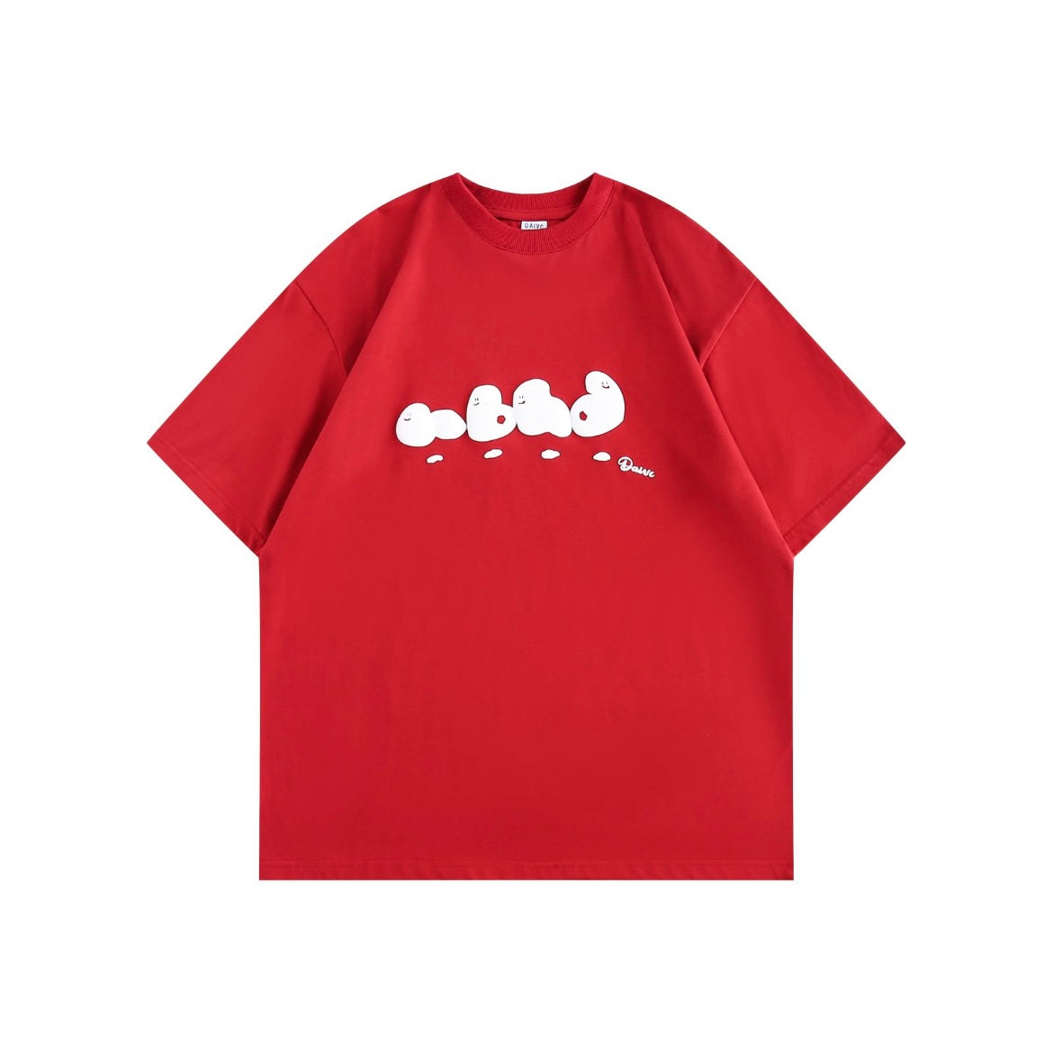【OneFish Shop】재미있는 커플용 순면 T셔츠 ls042501