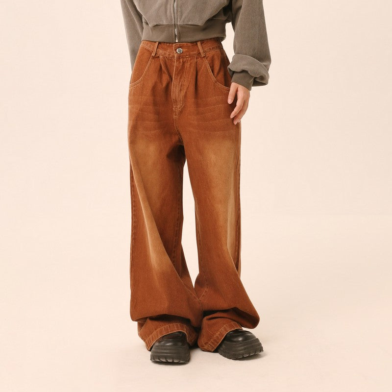 【Onefish Shop】ダイレクトカットウォッシュデニムパンツ LS2309052