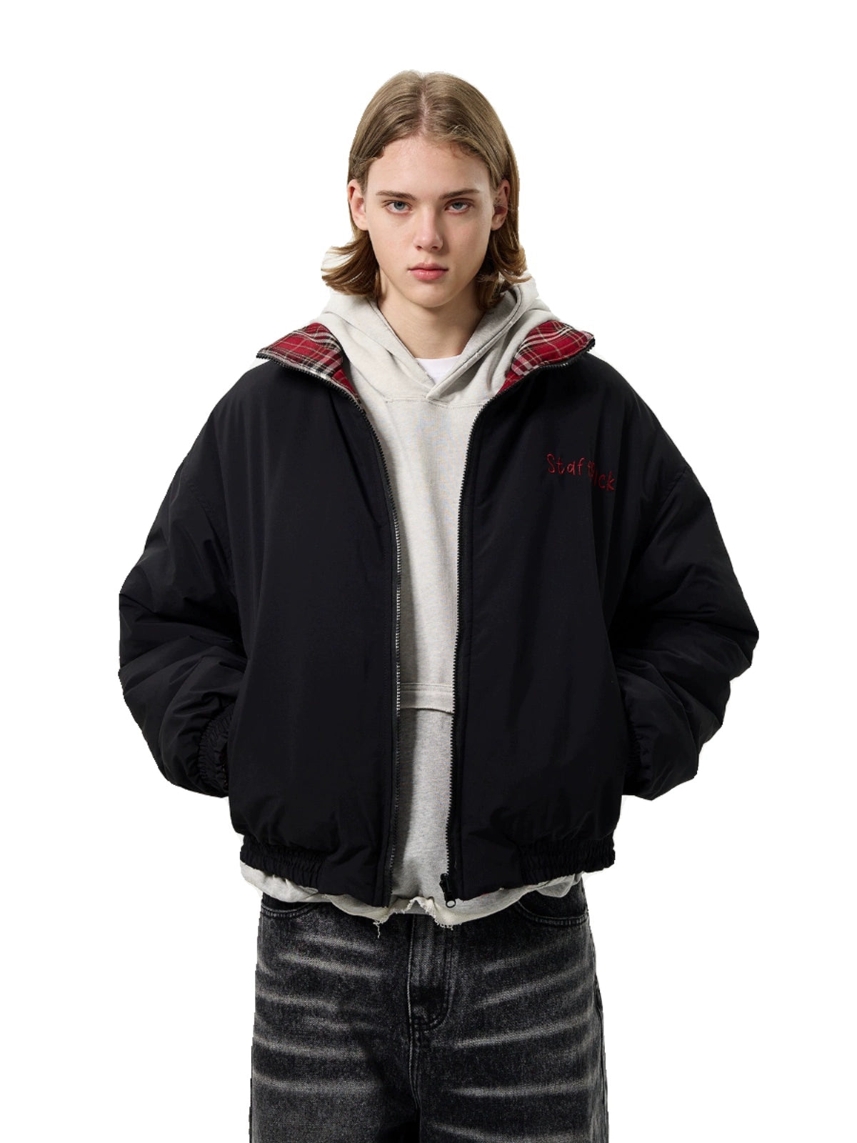 【Onefish Shop】ダブルフェイスのチェック柄コート!アメリカンビンテージスタイルの新作 LS2311196