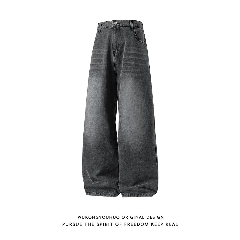 【Onefish Shop】Loose straight pants / ワイドヘビーウエイトデニム WN271