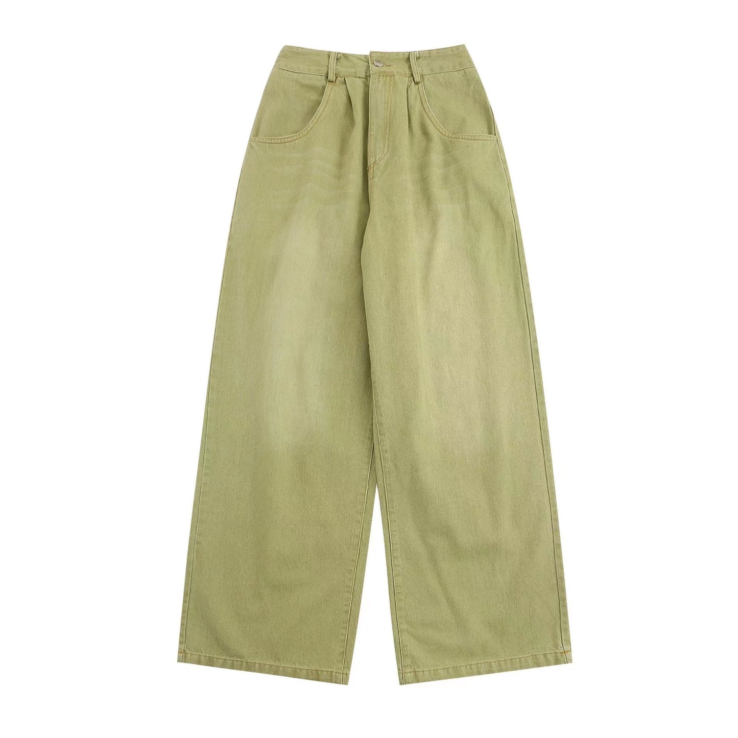 【Onefish Shop】ダイレクトカットウォッシュデニムパンツ LS2309052