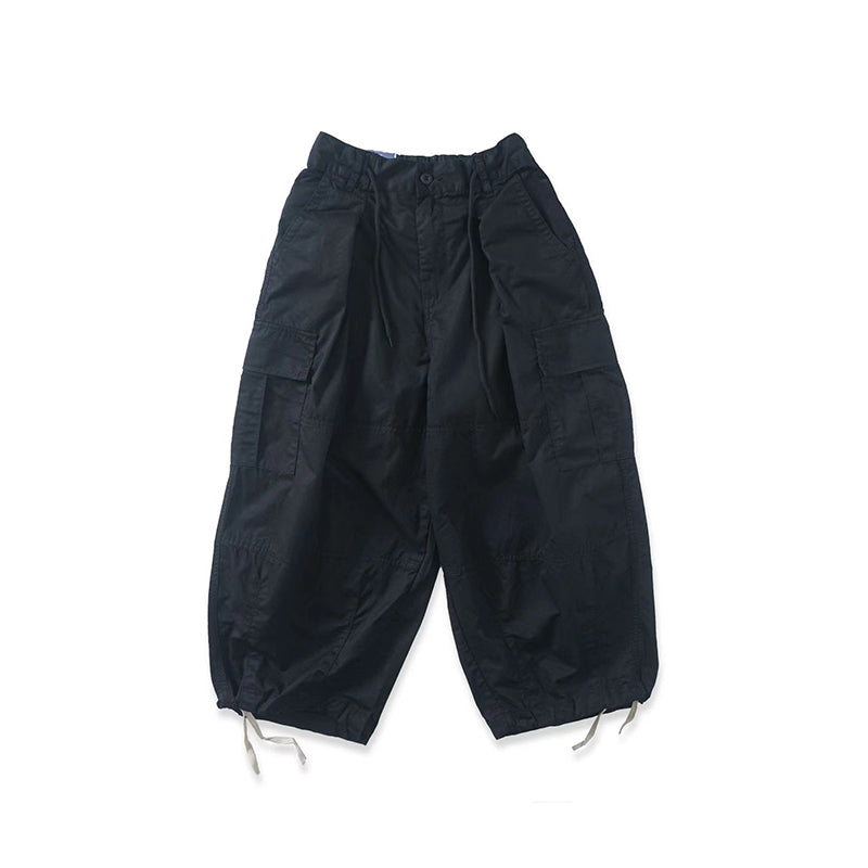 【OneFish Shop】 카고 팬츠 남녀 통용 해외 트렌드 무지 레귤러 길이 레귤러 웨스트 포켓 디자인 LS042002