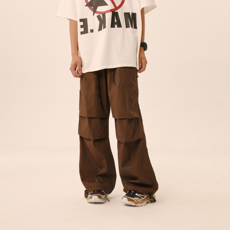 【Onefish Shop】レトロワイドストライトフライトカーゴパンツ LS2308221