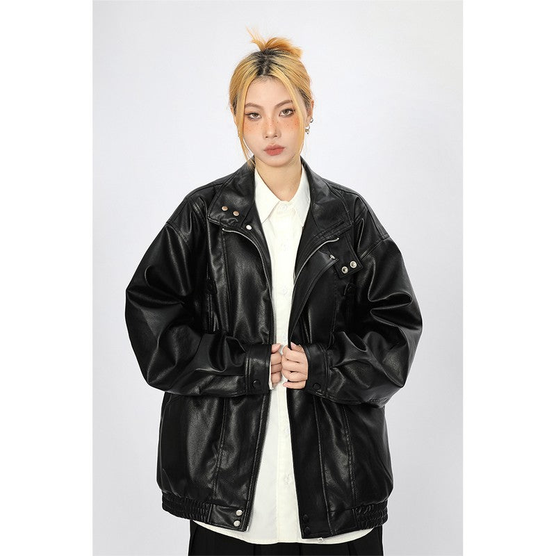 8on8 Black Lether Jacketウエスト幅65cm