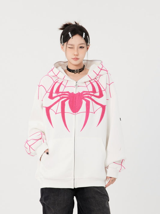 【Onefish Shop】スパイダーマンフーデッドスウェットジャケット LS2308231