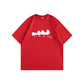 【OneFish  Shop】おもしろいカップル用純綿Tシャツ ls042501