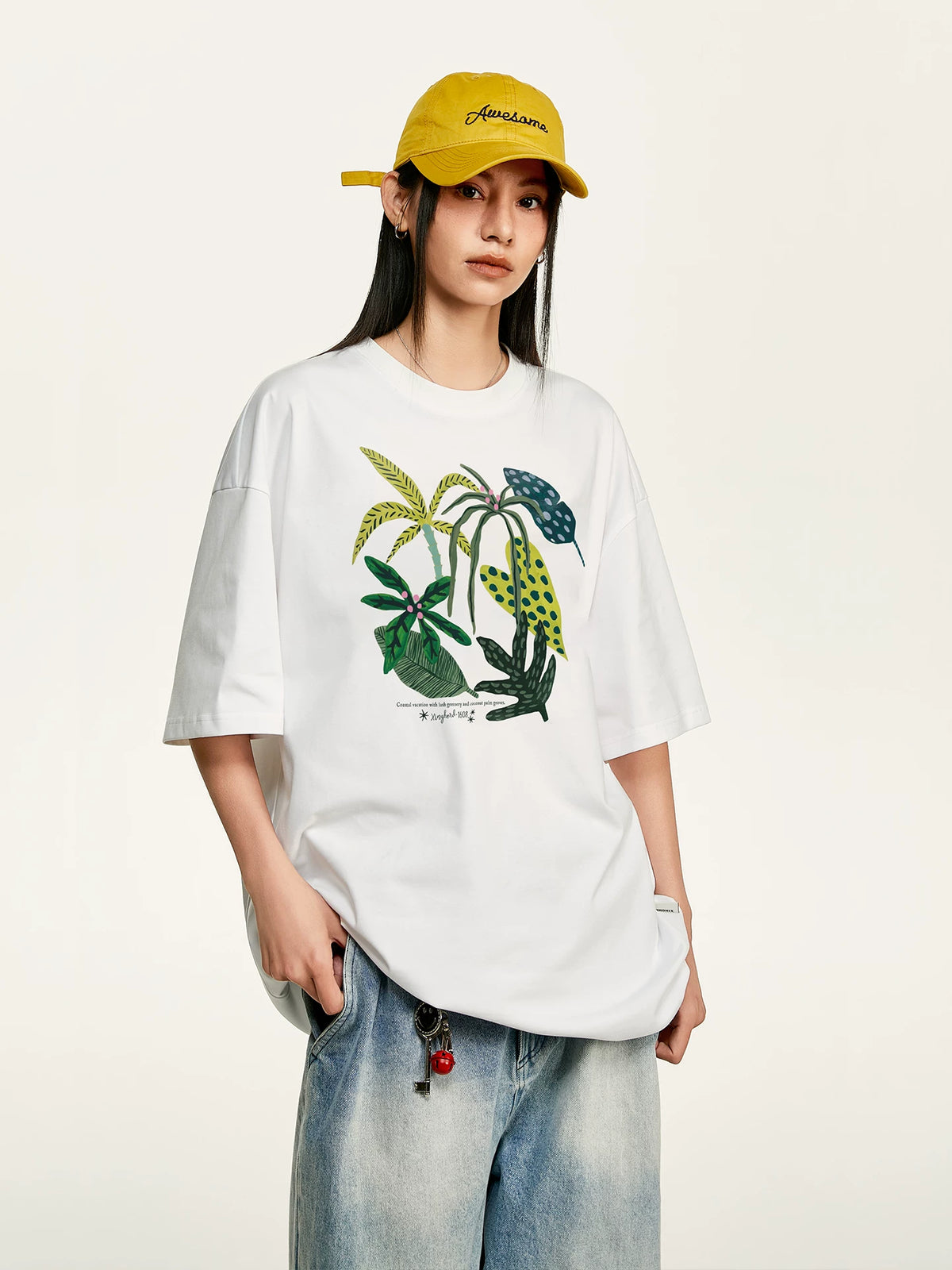 【Onefish Shop】サマーニット 半袖 クルーネック プルオーバー242045