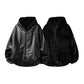【Onefish Shop】【2WAY/リバーシブル】フェイクレザー×ボア フーデッドブルゾン  LS2601141