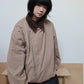 【Onefish Shop】アシンメトリーZIP ボア襟 バーンスタイル中綿ジャケット LS2601076