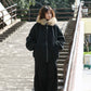 【Onefish Shop】フェイクファー付 ビッグシルエット ジップアップ フードブルゾン LS25123003