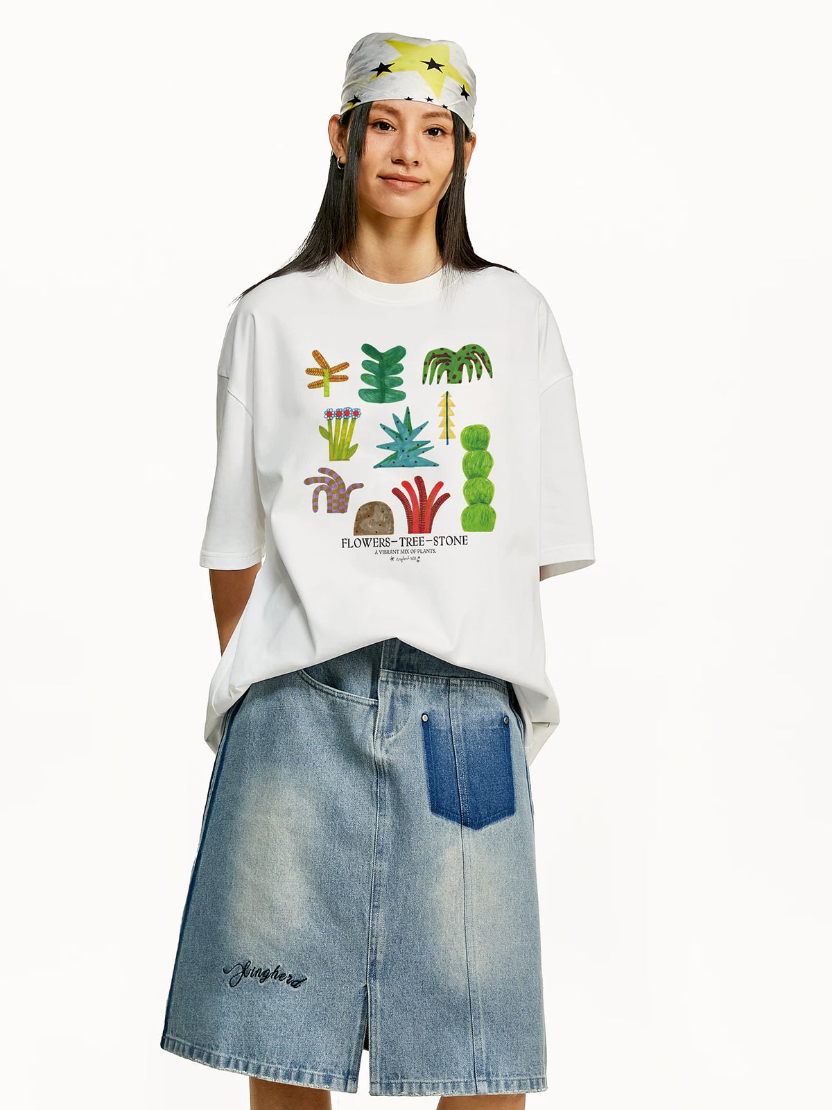 【Yoyopicks】吸汗速乾 グラフィックプリント 半袖 Tシャツ242030
