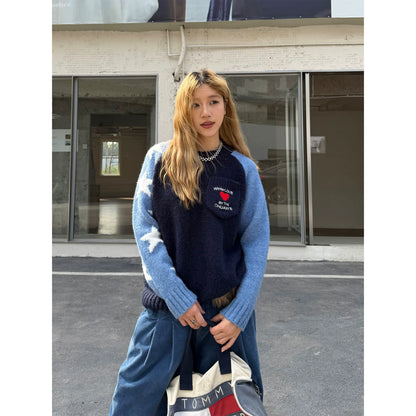 【Onefish Shop】アメリカンスタイル / ニットセーター/American Style / Knit Sweater LS2512241
