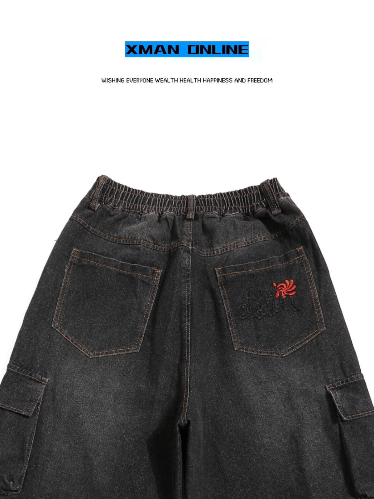 古着加工のデニムショートパンツ -Shorts LS2406212