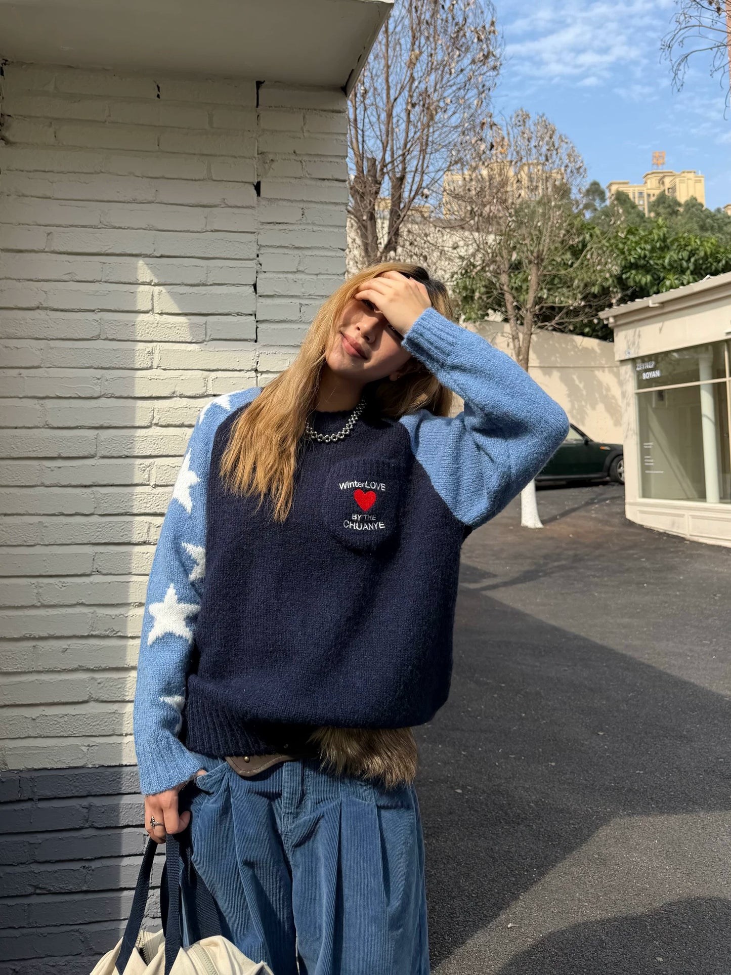 【Onefish Shop】アメリカンスタイル / ニットセーター/American Style / Knit Sweater LS2512241