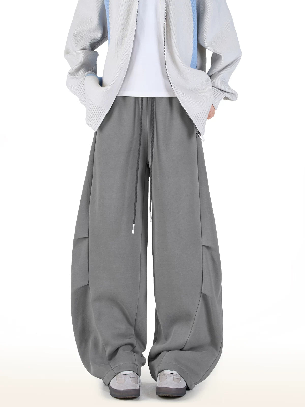 【Onefish Shop】【UNISEX】ヴィンテージライク ヘビーウェイト ワイドスウェットパンツ / ルーズ ストレート LS2601121
