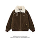 【Onefish Shop】衿ファー フェイクムートン B-3 フライトジャケット / ビッグシルエット ワークブルゾン Ls2601011