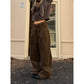 【Onefish shop】コーデュロイ ワイドワークパンツ / Corduroy Wide Work Pants LS1222