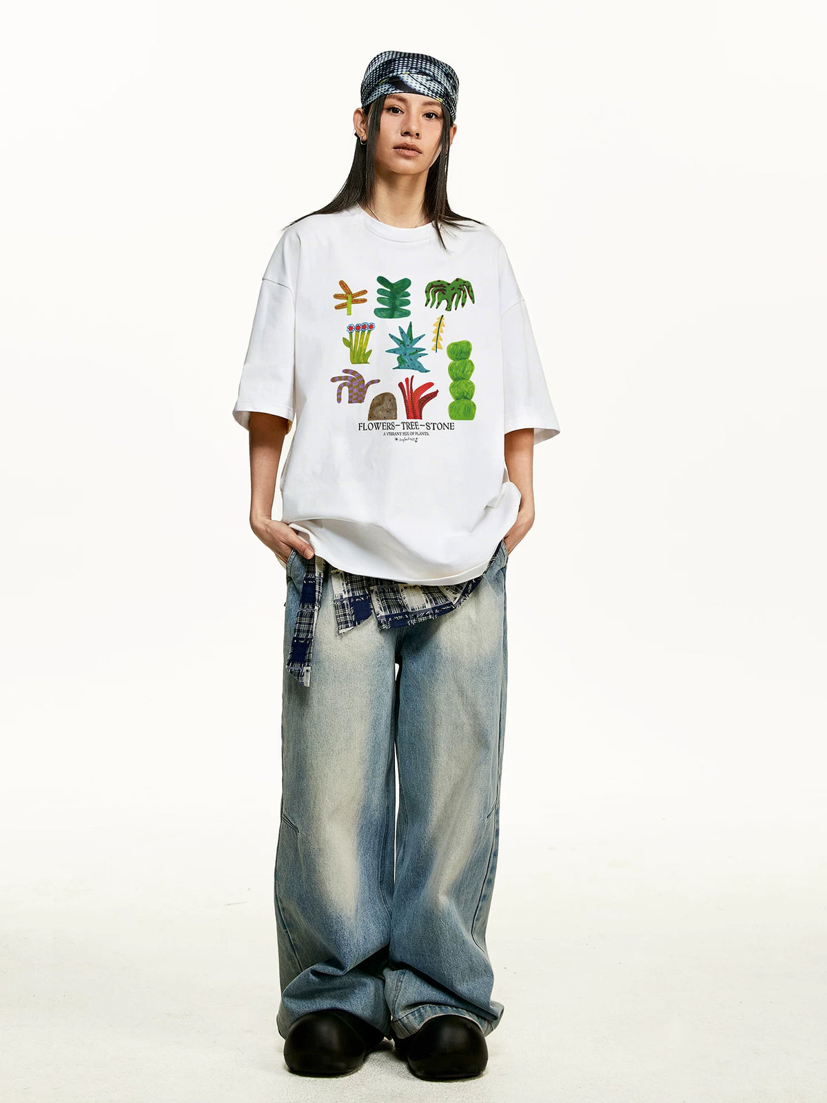 【Yoyopicks】吸汗速乾 グラフィックプリント 半袖 Tシャツ242030