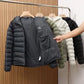 【Onefish Shop】【軽量・保温】テック中綿 ナローキルト フードブルゾン / パディングジャケットLS2006001