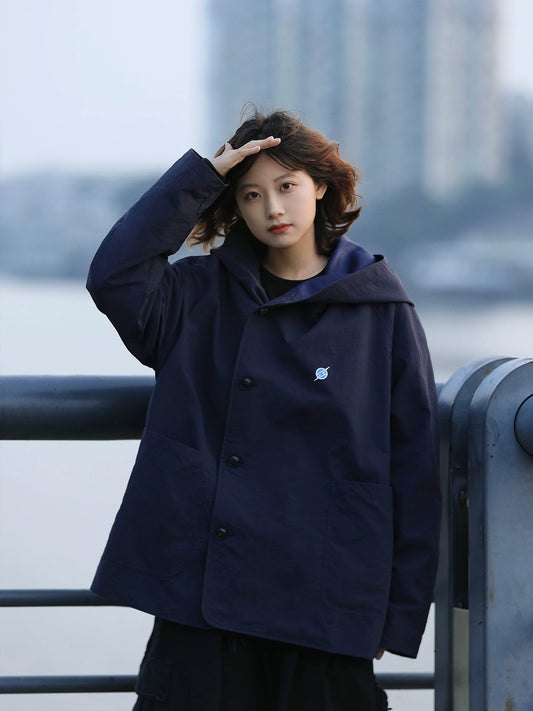 【Onefish Shop】レトロ シンプル フーディー スウェット 241625