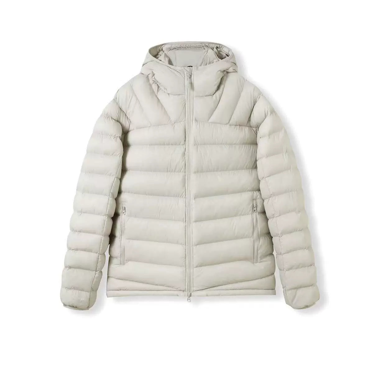 【Onefish Shop】【軽量・保温】テック中綿 ナローキルト フードブルゾン / パディングジャケットLS2006001