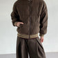 【Onefish Shop】【UNISEX】ボリュームネック ワイド ダウンジャケット / ビッグシルエット パディングブルゾン LS26011466