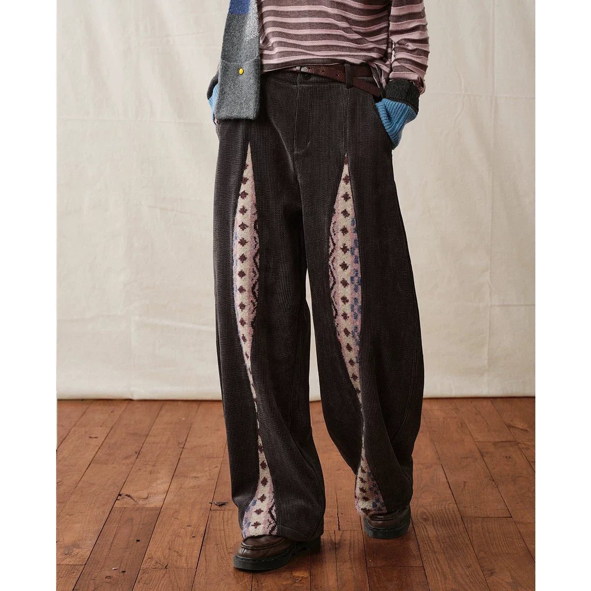 【Yoyopicks】レトロ コーデュロイ パンツ（4Colors）- Retro Corduroy Pants NS26123