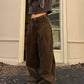【Onefish shop】コーデュロイ ワイドワークパンツ / Corduroy Wide Work Pants LS1222