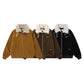 【Onefish Shop】衿ファー フェイクムートン B-3 フライトジャケット / ビッグシルエット ワークブルゾン Ls2601011