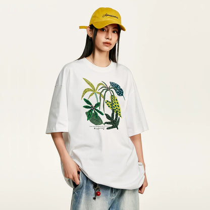 【Onefish Shop】サマーニット 半袖 クルーネック プルオーバー242045