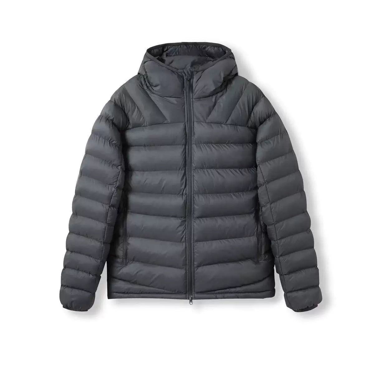 【Onefish Shop】【軽量・保温】テック中綿 ナローキルト フードブルゾン / パディングジャケットLS2006001