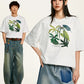 【Onefish Shop】サマーニット 半袖 クルーネック プルオーバー242045