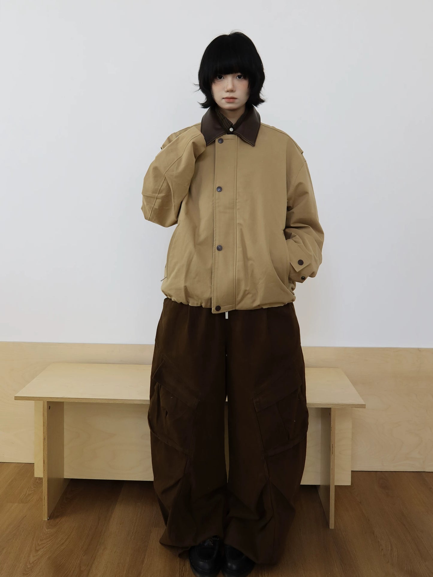 【Onefish Shop】ヴィンテージ ルーズフィット ワイドオーバーオール LS2601078