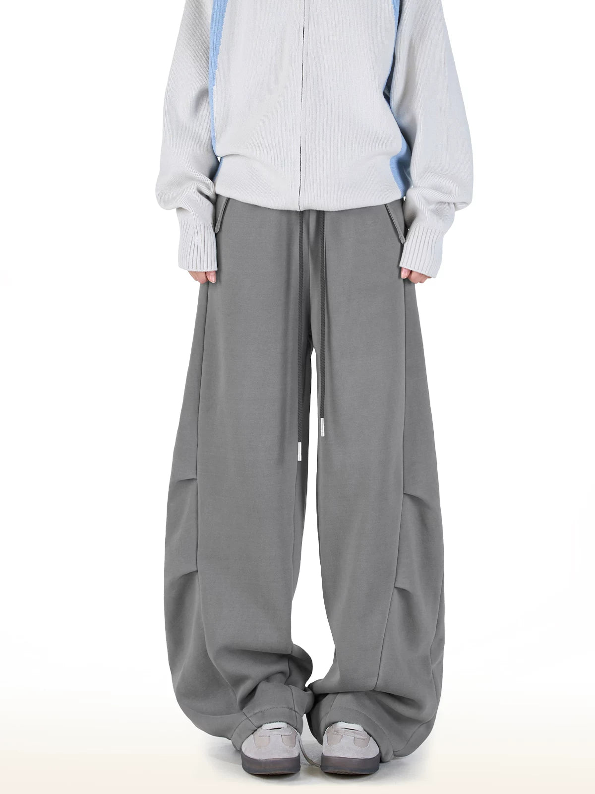 【Onefish Shop】【UNISEX】ヴィンテージライク ヘビーウェイト ワイドスウェットパンツ / ルーズ ストレート LS2601121