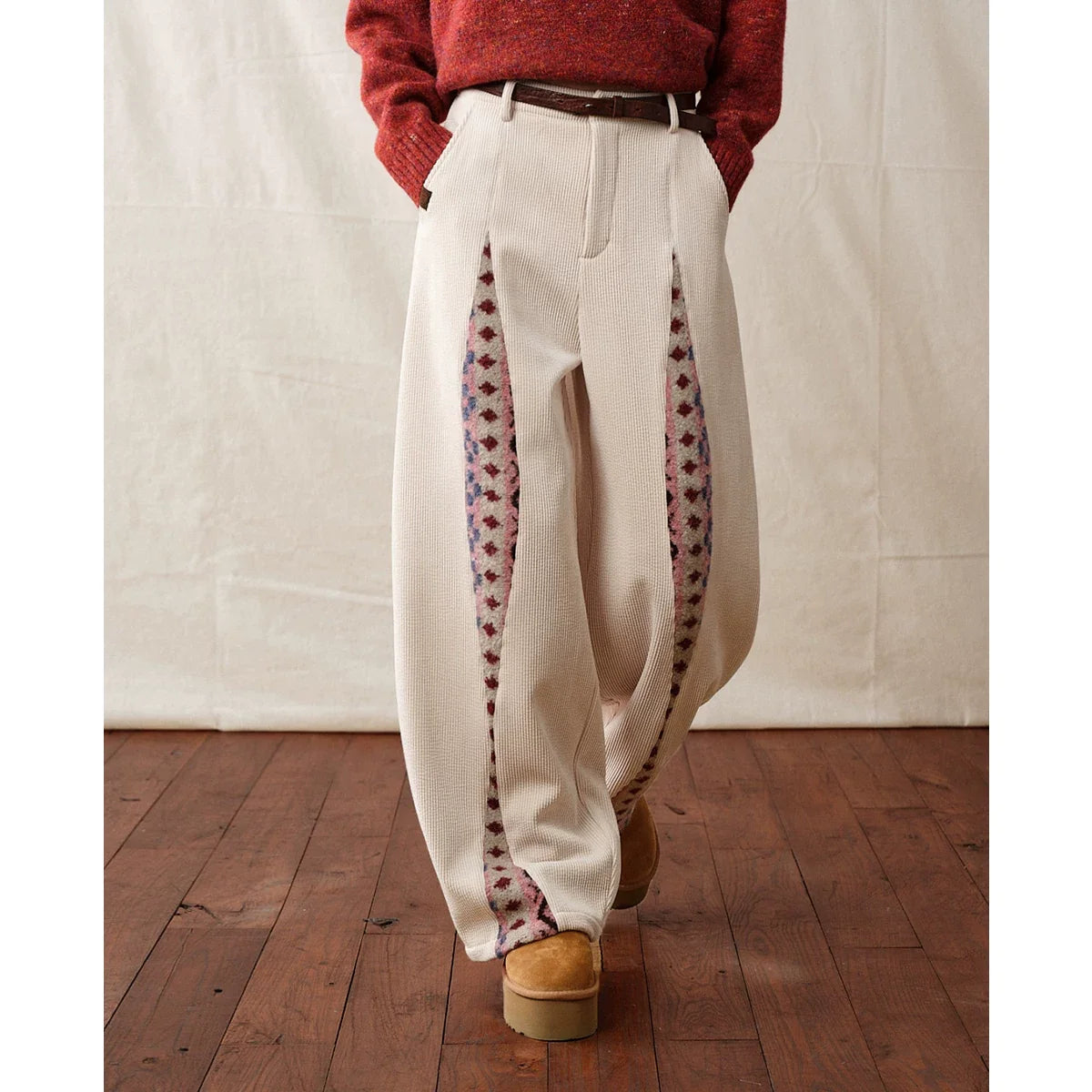 【Yoyopicks】レトロ コーデュロイ パンツ（4Colors）- Retro Corduroy Pants NS26123