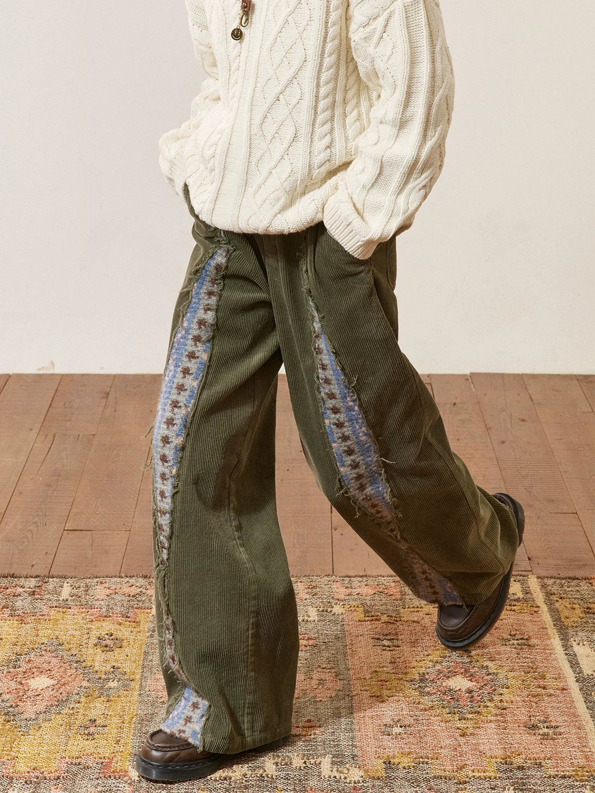 【Yoyopicks】レトロ コーデュロイ パンツ（4Colors）- Retro Corduroy Pants NS26123